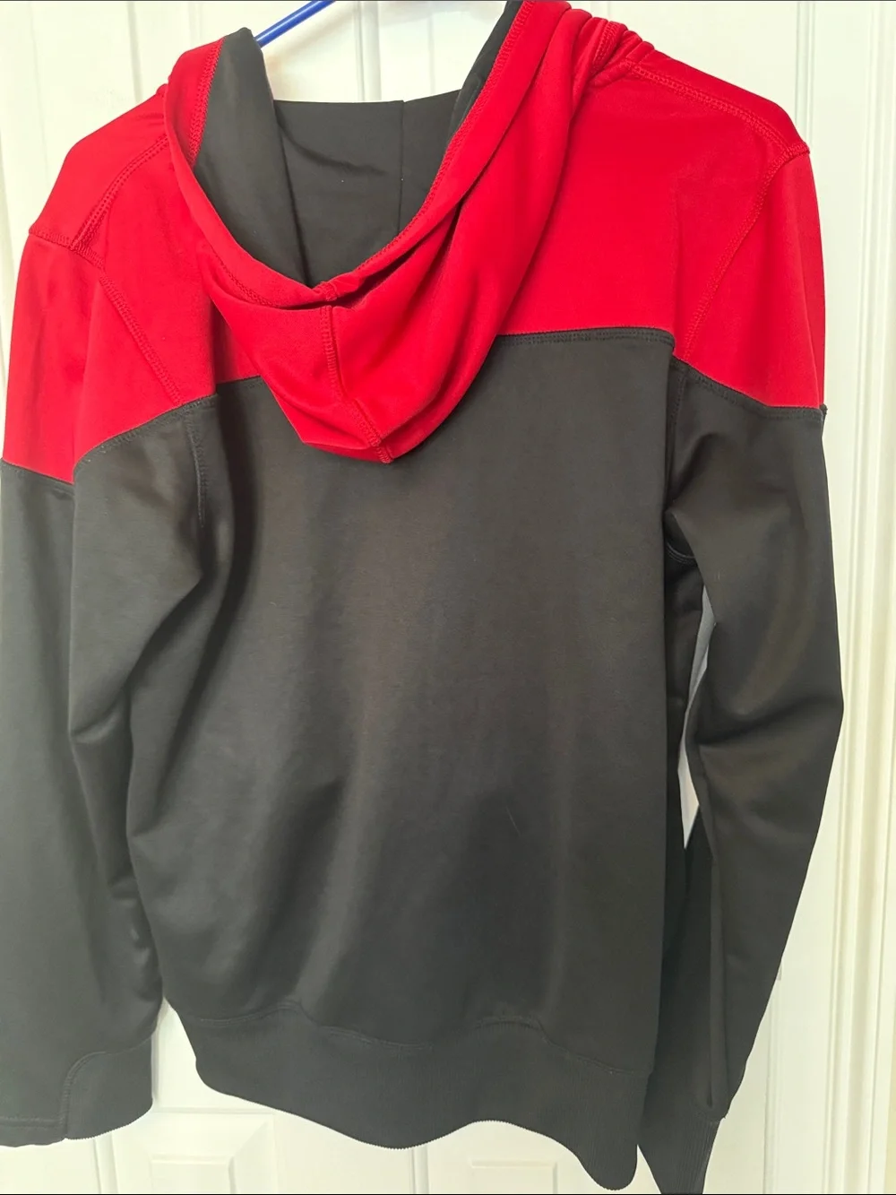 Jordan Red, Black & Gray Zip Hoodie with Jumpman